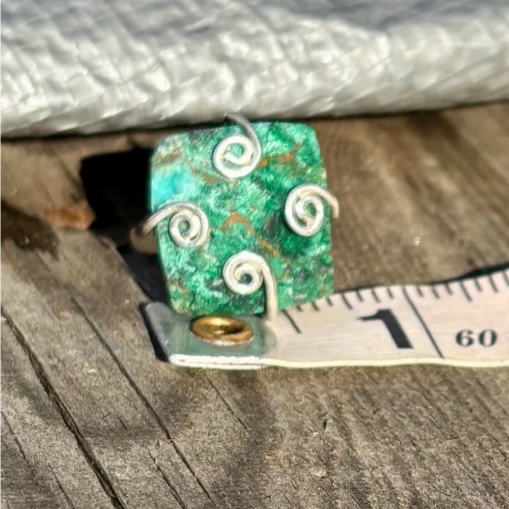 Natural Azurite Ring - Picture 14 of 14